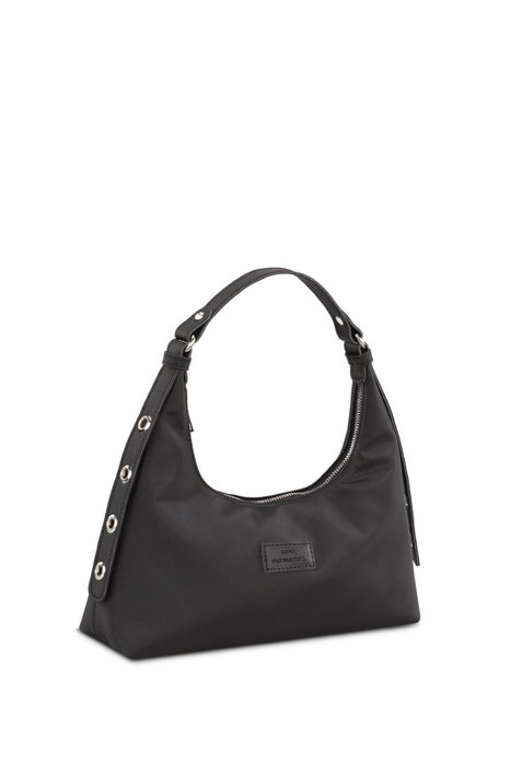 Zoozie Bags Bolso de Mano en Cuero Satinado Negro Zoozie Bags Bolso de Mano en Cuero Satinado Negro